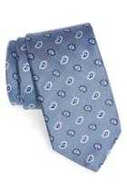Men's Eton Paisley Silk Tie, Size - Blue