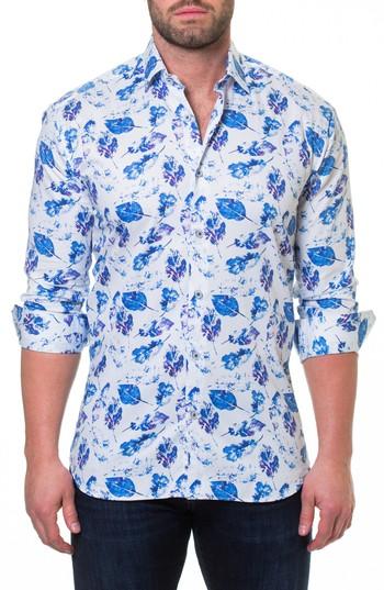 Men's Maceoo Luxor Peaceful Slim Fit Sport Shirt (m) - White