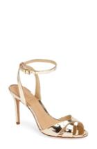 Women's Schutz Olyvia Cross Toe Sandal M - Metallic