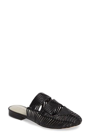 Women's 1.state Syre Woven Flat Mule .5 M - Black