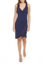 Women's Leith Melange Wrap Dress - Blue