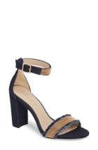 Women's Pelle Moda Bonnie6 Embellished Sandal .5 M - Blue