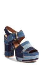Women's See By Chloe Colorblocked Platform Sandal Us / 40eu - Blue