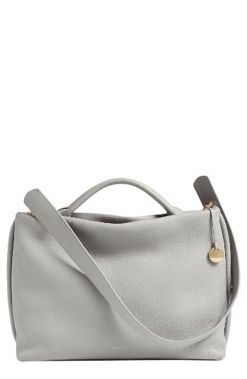 Skagen Mikkeline Leather Satchel - Grey