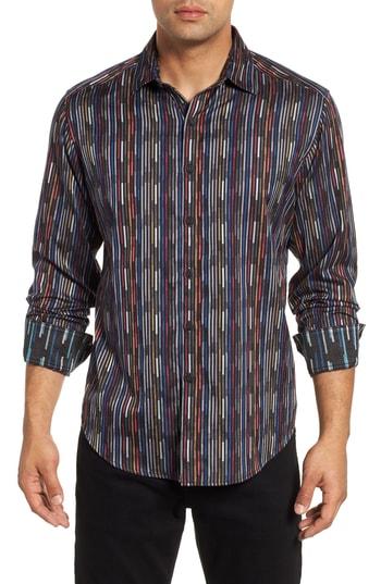 Men's Robert Graham Shepherd Classic Fit Sport Shirt - Green