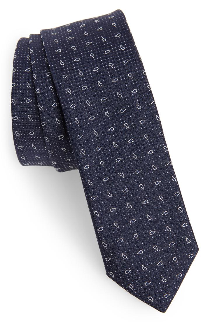 Men's Eleventy Paisley Silk Tie