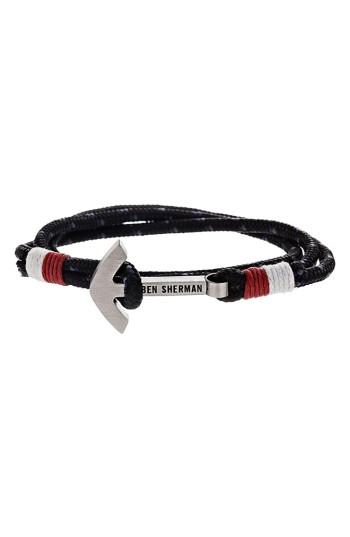 Men's Ben Sherman Anchor Braided Cord Bracelet