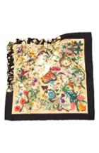Women's Gucci Gold Snake Foulard Silk Scarf, Size - Ivory