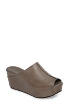 Women's Chocolat Blu Wynn Peep Toe Mule M - Grey