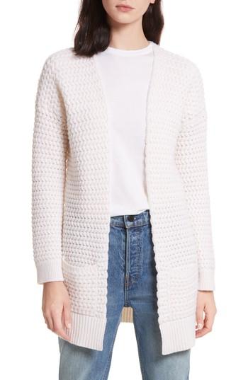 Women's Allude Wavy Knit Merino Wool & Cashmere Cardigan