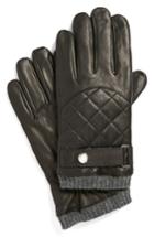 Men's Polo Ralph Lauren Quilted Racing Gloves - Black