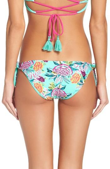 Women's Bca Romance Reversible Bikini Bottoms - Green