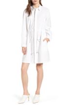 Women's Lela Rose Floral Print Crepe Trench Coat
