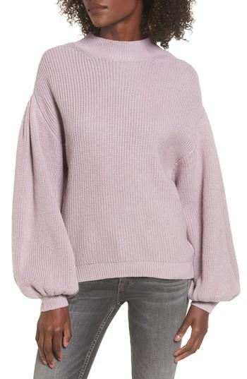 Women's Leith Blouson Sleeve Sweater, Size - Purple