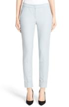 Women's Armani Collezion Tech Cotton Cuff Pants Us / 38 It - Blue