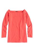 Women's J.crew Off The Shoulder Tee - Red