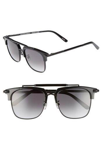 Women's Pared Cocktails & Dreams 53mm Sunglasses - Black/ Matte Black/ Grey
