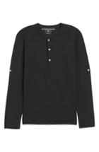 Men's Mizzen+main Mizzen Henley, Size - Black