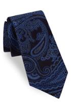 Men's Ted Baker London Peter Paisley Silk Tie, Size - Black