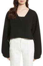 Women's Diane Von Furstenberg Crop Jacket, Size - Black