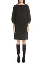 Women's Lafayette 148 New York Wynona Finesse Crepe Dress, Size - Black