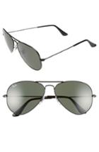 Women's Ray-ban Standard Original 58mm Aviator Sunglasses - Gold/ Dark Green