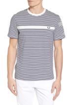 Men's Fred Perry Fine Stripe T-shirt - White