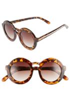 Women's Bp. 47mm Double Brow Round Sunglasses - Tort/ Brown
