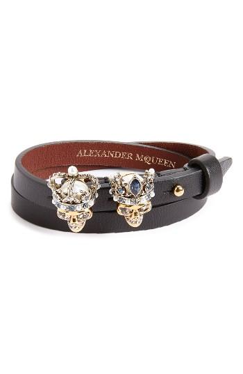Women's Alexander Mcqueen King & Queen Wrap Bracelet
