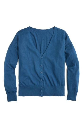 Women's Universal Standard For J.crew Lightweight Cardigan, Size - Blue