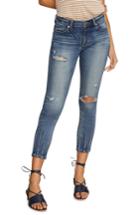 Women's Habitual Marina Dart Hem Ankle Skinny Jeans - Blue