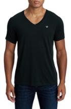 Men's True Religion Brand Jeans Essentials V-neck T-shirt, Size - Black