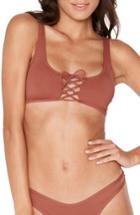 Women's L Space Romi Bikini Top - Orange