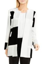 Women's Vince Camuto Abstract Print Long Jacket - Grey