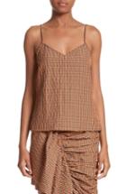 Women's Marques'almeida Classic Gingham Slip Top - Orange