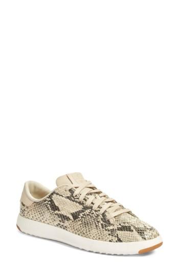 Women's Cole Haan Grandpro Tennis Shoe .5 B - Beige