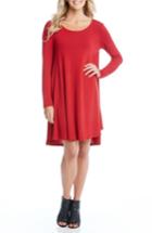 Women's Karen Kane 'maggie' Trapeze Sweater Dress - Red