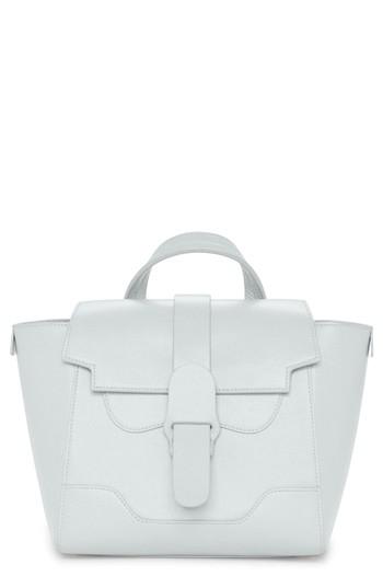 Senreve Mini Maestra Pebbled Leather Satchel - Metallic