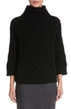 Women's Max Mara Cantone Wool & Cashmere Funnel Neck Sweater - Black