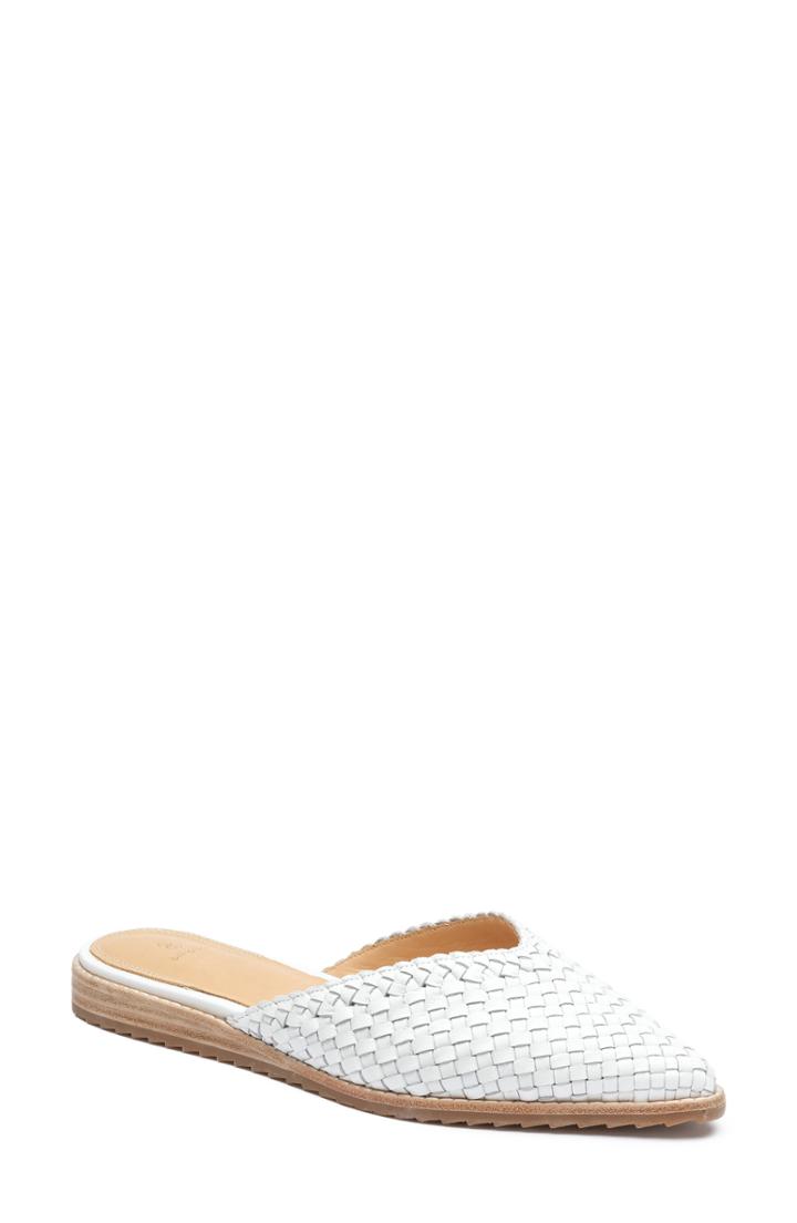 Women's Bill Blass Sonnet Woven Mule M - White
