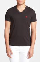 Men's Burberry Lindon Cotton T-shirt, Size - Black