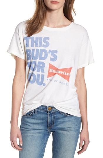 Women's Junk Food Bud For You Tee - White