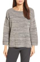 Women's Eileen Fisher Tencel & Organic Cotton Sweater, Size - Beige