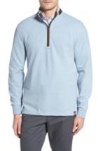 Men's Thaddeus Clifton Quarter Zip Pullover - Blue