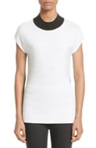Women's St. John Collection Ottoman Knit Sweater - White