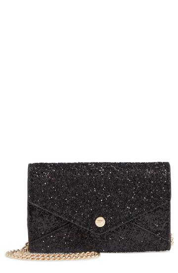 Mali + Lili Josie Glitter Crossbody Bag - Black