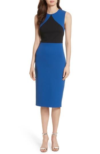 Women's Diane Von Furstenberg Colorblock Sheath Dress - Blue