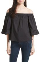 Women's Rebecca Minkoff Faith Off The Shoulder Top, Size - Black