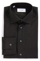 Men's Eton Slim Fit Dot Dress Shirt .5 - Black