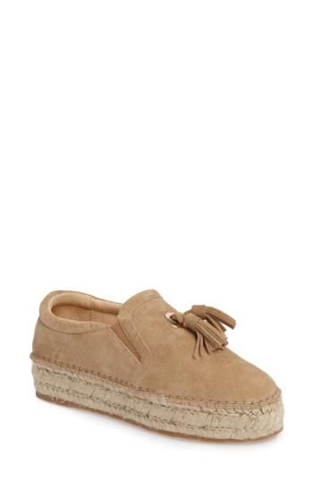 Women's Jslides Rosa Tassel Platform Slip-on .5 M - Beige